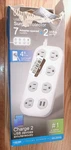 Ultrapro Surge Protector 7 Outlets Usb-c Usb-a 4FT Cord 41355. Fixed Price $17.59.