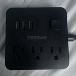 Tessan Power Strip With 3 Usb & Outlet Charging Station- 5 Foot Cord. Fixed Price $10.00.
