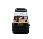 Mainstays Black Plastic Bed Risers, 6.50 X 4 Pack.. Fixed Price $7.26.