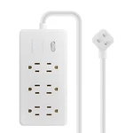 Insignia- 6-OUTLET 980 Joules Surge Protector Strip With 3 Ft. Power Cord -.... Fixed Price $11.99.