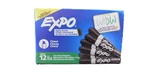 Expo Low Odor Dry Erase Marker, Chisel Tip ,BLACK-12 Ct. Fixed Price $10.95.