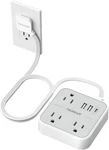 Tessan Small Flat Plug Power Strip With 3 Usb (1 C) And Ac Surge Protector. Fixed Price $18.99.