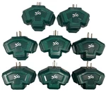 Lot Of 8 360 Electrical 3-OUTLET Power Hub Adapter Green. Fixed Price $29.99.