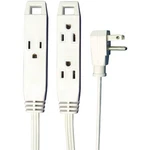Axis 3-OUTLET Indoor Extension Cord With Flat-profile Plug 8-FOOT, White. Fixed Price $19.49.