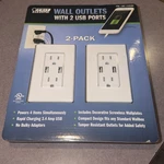 Feit 2-PACK Wall Outlet 120V W/ Usb Ports Tamper Resistant Receptacle New. Fixed Price $10.00.