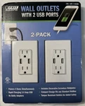 Feit 2-PACK Wall Outlet 120V W/ Usb Ports Tamper Resistant Receptacle New. Fixed Price $12.95.