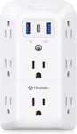 Outlet Extender Surge Protector, 8 Splitter With 3 Usb PORTS(1 C), 14. Fixed Price $25.78.