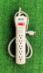 Tripp Lite SUPER6TEL12 7-OUTLET Surge Protector 12" CORD-1270 Joules-tel/dsl Euc. Fixed Price $19.95.