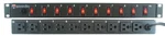 19" A-neutronics 10 Outlet Rack Mount Power Strip W/individual Lighted Switches. Fixed Price $40.00.
