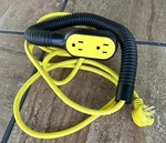 Quirky Prop Power Wrap Around 9-FOOT Extension Cord Black 3 Plugs. Fixed Price $14.99.