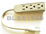 Grounded Electric 3 Outlet Power Strip Splitter Triple Wall Plug Adapter Tap. Fixed Price $10.79.