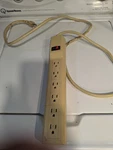 Power Sentry Surge Noise Protection Six Out Let Electrical Strip. Fixed Price $6.00.