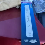 Commercial Electric 7 Outlet Usb Power Strip Surge Protector 200K Warranty. Fixed Price $12.00.