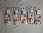 New Lot Of (5)BELKIN Surge Protector Outlets 8 Ft Cord White 360 Rotating Plug. Fixed Price $29.99.