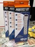 Lot Of 3 Tripp Lite TLP602 6-OUTLET Surge Protector 180 Joules, 2FT Cord New. Fixed Price $24.00.