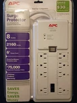 Apc P8GT Surge Protector 8-OUTLET 6 Ft Cord 120V. Fixed Price $20.00.