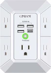 5 Outlet Surge Protector Wall Charger 4 Usb Ports Power Strip 1680J Qinlianf. Fixed Price $19.36.