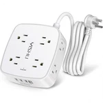 6 Ft Surge Protector Power Strip 8 Widely Outlets With 4 Usb Ports 3 Side. Fixed Price $15.97.