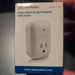 Cable Matters Single Outlet Wall Plug Surge Protector 1350 Joules. Fixed Price $15.99.