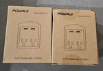 Nib Powrui, AHR-313, Usb Wall CHARGER/2 Charging, 2.4A, White Qty. Fixed Price $14.99.