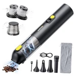 Car Vacuum Portable Cordless 14000PA Suction, Handheld Blow & Black. Fixed Price $83.84.