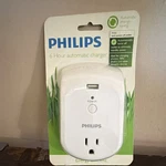 Philips 6-HOUR Automatic Plug-in Charger Timer W/ Usb Port & Ac Outlet White. Fixed Price $17.99.