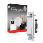 Ge Paddle Rocker Light Switch Single Pole 15 Amp Grounded White Wall Control. Fixed Price $9.99.