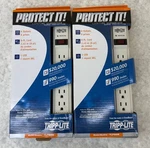 Lot Of Tripp Lite Surge Protector Power Strip 120V Outlet 8' Cord TLP608. Fixed Price $44.99.
