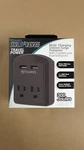 Aduro Surge Travel Power Dual Outlet / Usb Adapter - Black. Fixed Price $11.97.