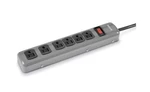 New Woods 41386 6-OUTLET Gray Power Strip With 5 Foot Cord 7226020. Fixed Price $14.99.