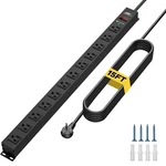 Crst 12 Outlet Heavy Duty Power Strip Surge PROTECTOR,14AWG Extra-long 15FT Cord. Fixed Price $48.99.