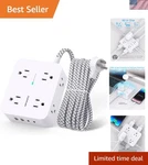 Versatile Wall-mount Surge Protector With 8 Ac Ports And Smart Usb Charging. Fixed Price $20.99.