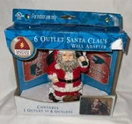 6 Outlet Santa Claus Wall Adapter Plug New In Box. Fixed Price $13.92.
