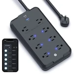 Geeni 8-OUTLET Smart Surge Protector Power Strip 6 Wifi 1200J. Fixed Price $69.95.