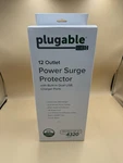 Plugable Surge Protector Power Strip W/ Usb, 12 Ac Outlets, 25FT Extension Cord. Fixed Price $49.98.