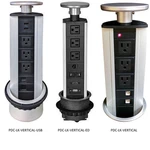Table Top Power & Data Centers - Vertical Edge Mount CAT6, Hdmi, Vga, Usb. Fixed Price $55.99.