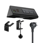 Edge-mount Desk Clamp Power Strip 3 Ac Outlets, 4 Ports Usb-c Ideal For Home. Fixed Price $39.85.