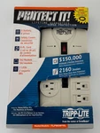 Tripp Lite Outlet Surge Protector Power Strip, 8FT Cord Right Angle Plug. Fixed Price $21.99.