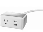 Insignia 1-OUTLET/2-USB Surge Protector White. Fixed Price $16.99.