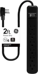 Ge 6-OUTLET Power Strip, 2FT Cord, Wall Mount, Integrated Circuit Breaker, 15A,. Fixed Price $16.73.