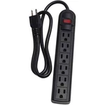 Milspec 6 Outlet Power Strip With 3' Cord, Black. Fixed Price $22.85.