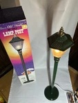 Vintage Telco Old World Electric 30" Tall Lamp Post Original Box. Fixed Price $30.00.