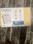 Ceptics World Travel Adapter Kit - Qc 3.0 2 Usb + Outlets, Surge Protection. Fixed Price $25.00.