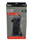 Commercial Electric 15 Ft. 12-OUTLET Surge Protector Braided Cord Black. Fixed Price $31.49.