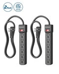 Dewenwils 2-PACK Surge Protector With 6 Outlets 300J 15A Right Angle Plug. Fixed Price $16.99.