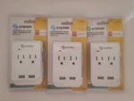 6-PACK Steren 2 Outlet + Usb Plug-in White Belkin Ge Rca Cyberpower. Fixed Price $9.99.