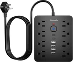 Surge Protector Power Strip, OUTLETS(1250W/10A), Usb Charging PORTS(2 C),. Fixed Price $29.49.