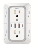 6 Outlet Wall Surge Protector W/ 4 Usb Ports Home Office Travel Charging Station. Fixed Price $8.99.