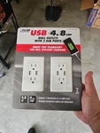 Feit Electric Usb 4.8 Amp Wall Outlets With 2 Ports. Fixed Price $13.98.