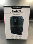 Cyberpower 6 Outlet 1500J Surge Protector With 2 Usb Charge Port Black. Fixed Price $29.95.